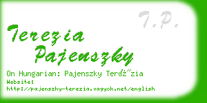 terezia pajenszky business card